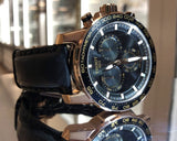 Tissot Supersport Chrono Black Dial Black Leather Strap Watch for Men - T125.617.36.051.00