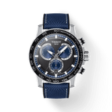 Tissot Supersport Chrono Black Dial Blue Nylon Strap Watch for Men - T125.617.17.051.03