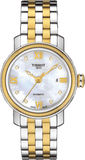 Tissot T Classic Bridgeport Automatic Mother of Pearl Dial Two Tone Steel Strap Watch for Women - T097.410.22.116.00