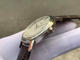 Tissot T Classic Bridgeport Silver Dial Brown Leather Strap Watch For Men - T097.410.16.038.00