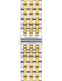 Tissot T Classic Bridgeport Silver Dial Two Tone Mesh Bracelet Watch For Men - T097.410.22.038.00
