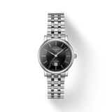 Tissot T Classic Carson Premium Automatic Lady Black Dial Silver Steel Strap Watch for Women - T122.207.11.051.00