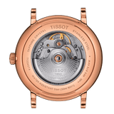 Tissot T Classic Carson Premium Automatic White Dial Rose Gold Steel Strap Watch for Men - T122.407.33.031.00