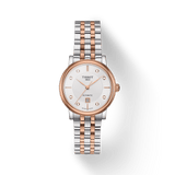 Tissot T Classic Carson Premium Diamonds White Dial Two Tone Steel Strap Watch for Women - T122.207.22.036.00