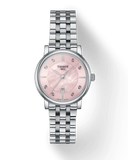 Tissot T Classic Carson Premium Pink Dial Silver Steel Strap Watch for Women - T122.210.11.159.00
