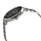 Tissot T Classic Carson Premium Powermatic 80 Black Dial Silver Steel Strap Watch For Men - T122.407.11.051.00