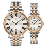 Tissot T Classic Carson Premium Silver Dial Two Tone Steel Strap Watch For Men - T122.410.22.033.00