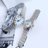 Tissot T Classic Carson Quartz White Dial Two Tone Steel Strap Watch for Men - T085.410.22.013.00