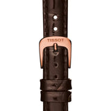 Tissot T Classic Carson White Dial Brown Leather Strap Watch For Women - T085.207.36.013.00