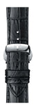 Tissot T Classic Chemin Des Tourelles Chronograph Black Dial Black Leather Strap Watch For Men - T099.427.16.058.00