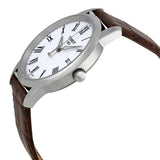 Tissot T Classic Dream White Dial Brown Leather Strap Watch for Men - T033.410.16.013.01