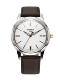 Tissot T Classic Dream White Dial Brown Leather Strap Watch for Men - T033.410.26.011.01