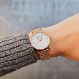 Tissot T Classic Everytime Small White Dial Rose Gold Mesh Bracelet Watch For Women - T109.210.33.031.00