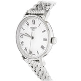 Tissot T Classic Everytime Small White Dial Silver Mesh Bracelet Watch For Women - T109.210.11.033.00
