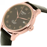 Tissot T Classic Le Locle Automatic Black Dial Black Leather Strap Watch For Men - T41.5.423.53