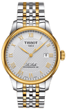 Tissot T Classic Le Locle Powermatic 80 Silver Dial Two Tone Steel Strap Watch For Men - T0064072203301