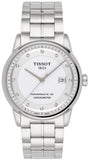 Tissot T Classic Luxury Powermatic 80 White Dial Silver Steel Strap Watch For Men - T086.408.11.016.00