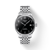 Tissot T Classic Powermatic 80 Black Dial Silver Steel Strap Watch For Men - T41.1.483.52