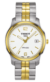 Tissot T Classic PR100 White Dial Two Tone Steel Strap Watch For Women - T049.210.22.032.00