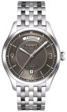 Tissot T Classic T One Automatic Grey Dial Silver Steel Strap Watch For Men - T038.430.11.067.00