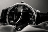 Tissot T Classic Tradition Black Dial Black Leather Strap Watch For Men - T063.610.16.052.00