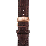 Tissot T Classic Tradition Blue Dial Brown Leather Strap Watch For Men - T063.610.36.047.00