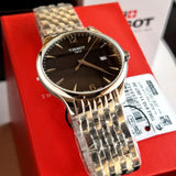 Tissot T Classic Tradition Chronograph Black Dial Silver Steel Strap Watch For Men - T063.617.11.057.00