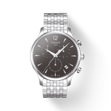 Tissot T Classic Tradition Chronograph Black Dial Silver Steel Strap Watch For Men - T063.617.11.067.00