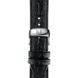 Tissot T Classic Tradition Quartz Black Dial Black Leather Strap Watch For Men - T063.610.16.058.00