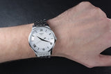 Tissot T Classic Tradition Silver Dial Silver Steel Strap Watch For Men - T063.610.11.038.00