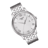 Tissot T Classic Tradition Silver Dial Silver Steel Strap Watch For Men - T063.610.11.038.00