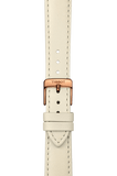 Tissot T Lady Bella Ora Round White Dial Beige Leather Strap Watch For Women - T103.210.36.018.00