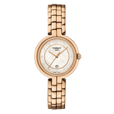 Tissot T Lady Flamingo Mother of Pearl Dial Rose Gold Steel Strap Watch For Women - T094.210.33.116.02