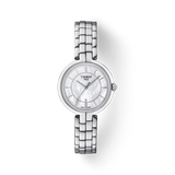 Tissot T Lady Flamingo Mother of Pearl White Dial Silver Steel Strap Watch For Women - T094.210.11.111.00