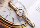 Tissot T Lady Flamingo Mother of Pearl White Dial Two Tone Steel Strap Watch For Women - T094.210.22.111.00