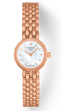 Tissot T Lady Lovely Mother of Pearl Dial Rose Gold Steel Strap Watch For Women - T058.009.33.111.00