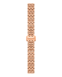 Tissot T Lady Lovely Silver Dial Rose Gold Steel Strap Watch For Women - T058.009.33.031.01