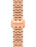 Tissot T Lady Lovely Silver Dial Rose Gold Steel Strap Watch For Women - T058.009.33.031.01