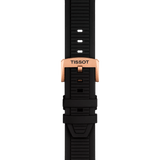 Tissot T Race Chronograph Black Dial Black Rubber Strap Watch For Men - T141.417.37.051.00
