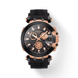Tissot T Race Chronograph Black Dial Black Silicone Strap Watch For Men - T115.417.37.051.00