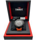 Tissot T Race Chronograph Black Dial Orange Rubber Strap Watch for Men - T141.417.37.051.02