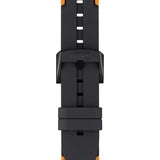 Tissot T Race Cycling Chronograph Black Dial Two Tone Rubber Strap Watch For Men - T111.417.37.441.04