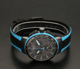 Tissot T Race Cycling Chronograph Black Dial Two Tone Rubber Strap Watch For Men - T111.417.37.441.05