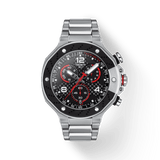Tissot T Race Moto GP Limited Edition Chronograph Black Dial Silver Steel Strap Watch for Men - T141.417.11.057.00
