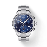 Tissot T Sport Chrono XL Classic Blue Dial Silver Steel Strap Watch For Men - T116.617.11.047.01