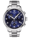 Tissot T Sport Chrono XL Classic Blue Dial Silver Steel Strap Watch For Men - T116.617.11.047.01