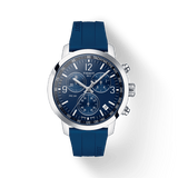 Tissot T Sport PRC 200 Chronograph Blue Rubber Strap Watch For Men - T114.417.17.047.00