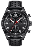 Tissot T Sport PRS 516 Chronograph Black Dial Black Leather Strap Watch for Men - T131.617.36.051.00