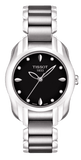 Tissot T Wave Black Dial Two Tone Steel Strap Watch For Women - T023.210.11.056.00