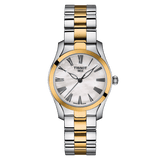 Tissot T Wave Lady White Mother of Pearl Dial Two Tone Steel Strap Watch For Women - T112. 210. 22. 113. 00